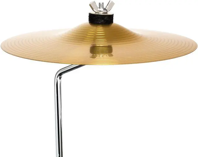 Alt view image 5 of 6 - Ashthorpe 3-Piece Complete Drum Set - Beginner Kit with 14" Bass, Adjustable Throne, Cymbal, Pedal & Drumsticks - Green