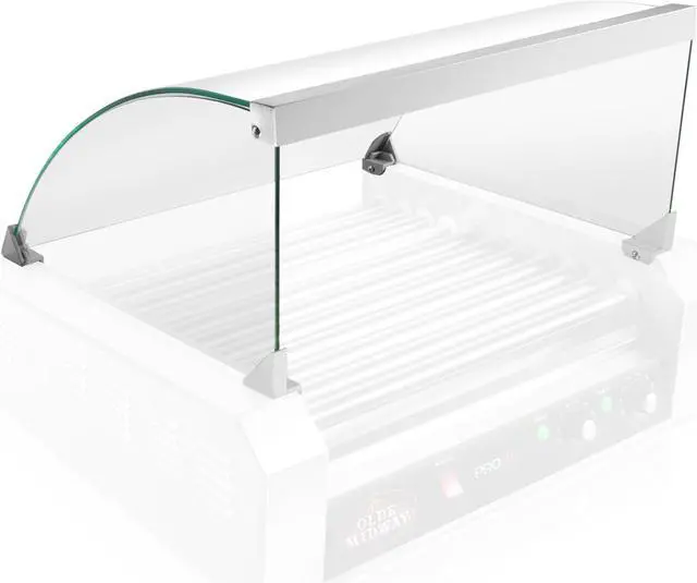 Alt view image 2 of 5 - Olde Midway Glass Cover ONLY for Hot Dog 11 Roller Grill Cooker Machine - Replacement or Upgrade