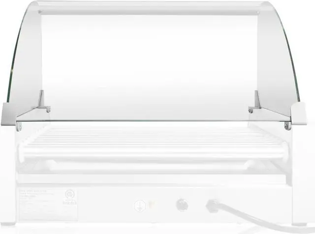 Alt view image 3 of 5 - Olde Midway Glass Cover ONLY for Hot Dog 11 Roller Grill Cooker Machine - Replacement or Upgrade