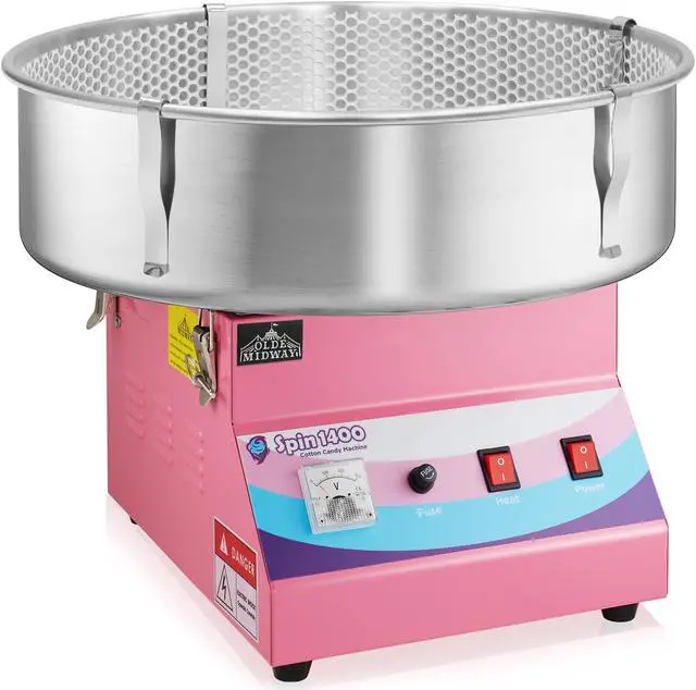 Alt view image 4 of 6 - Olde Midway Cotton Candy Machine Mesh and Clip Stabilizer Kit for Candy Floss Maker