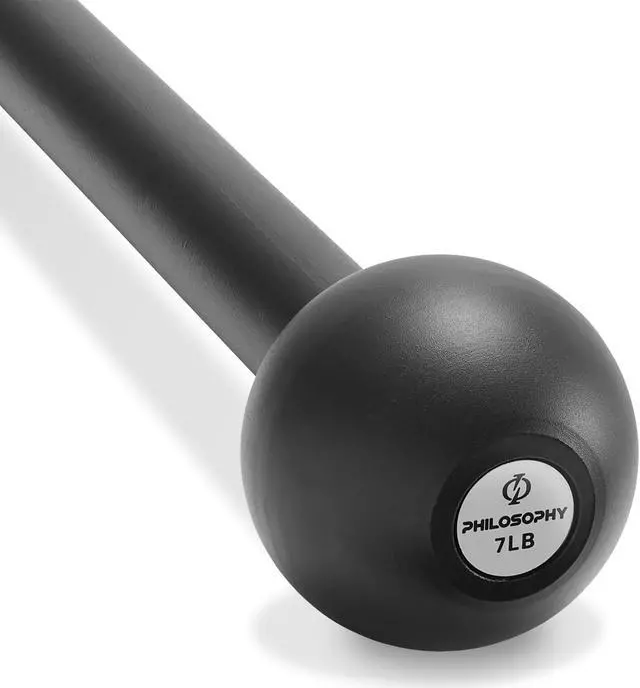 Alt view image 2 of 6 - Philosophy Gym Steel Mace Bell 7 LB, Mace Club for Strength Training, Functional Full Body Workouts