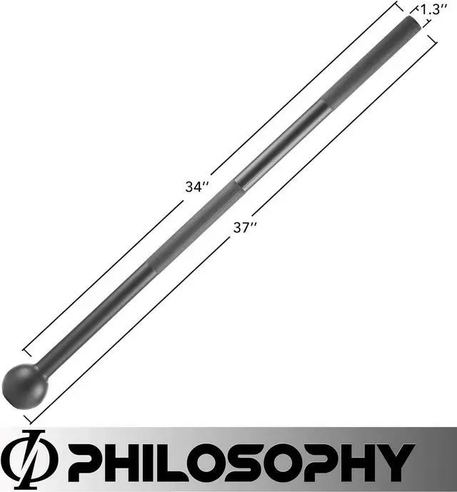 Alt view image 5 of 6 - Philosophy Gym Steel Mace Bell 7 LB, Mace Club for Strength Training, Functional Full Body Workouts