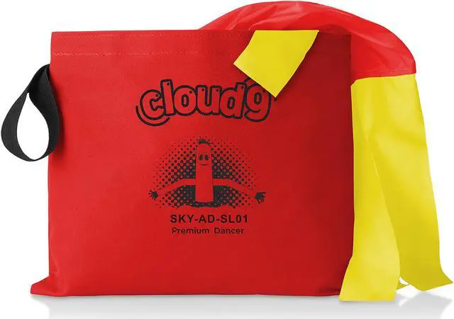 Alt view image 4 of 6 - Cloud 9 Inflatable Wacky Waving Tube Man, Red 20 ft Dancing Air Puppet with Flailing Arms