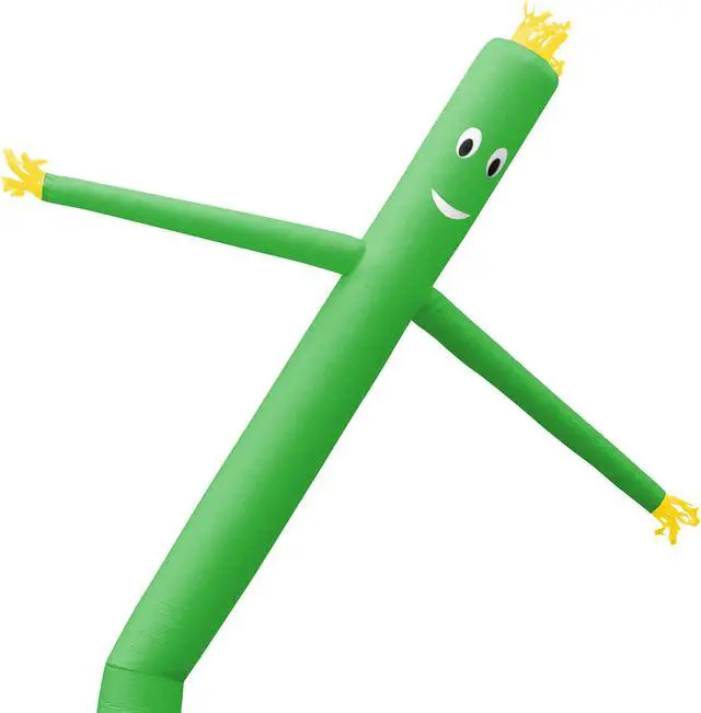 Alt view image 2 of 6 - Cloud 9 Inflatable Wacky Waving Tube Man, Green 20 ft Dancing Air Puppet with Flailing Arms