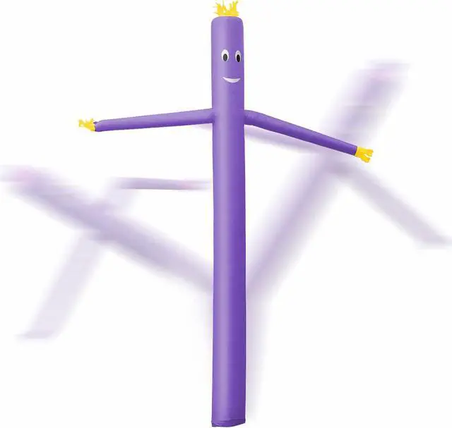 Alt view image 3 of 6 - Cloud 9 Inflatable Wacky Waving Tube Man, Purple 20 ft Dancing Air Puppet with Flailing Arms
