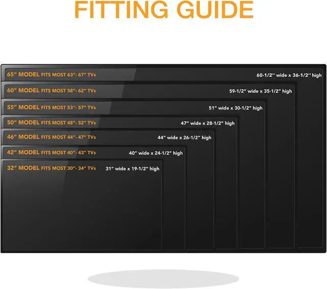 Alt view image 5 of 8 - Mount Factory Outdoor TV Cover - 65" Model For 63" - 67" Flat Screens - Slim Fit - Weatherproof Weather Dust Resistant Television Protector - Black