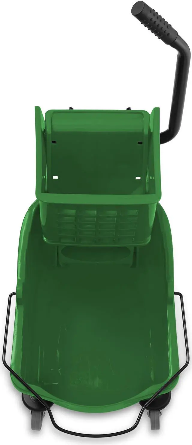 Alt view image 3 of 6 - Dryser Commercial Mop Bucket with Side Press Wringer, 26 Quart, Green