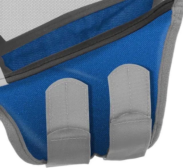Alt view image 3 of 6 - SmithBuilt Comfort Fly Mask with Ears and Long Nose for Horses (Blue, Pony) - Fleece Padding, Fine Mesh, UV Protection