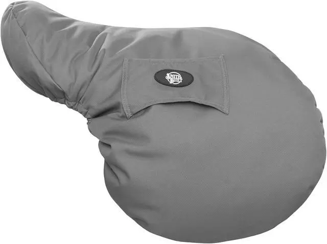 Alt view image 2 of 6 - SmithBuilt English Saddle Cover, Gray - Breathable, Waterproof Fleece-Lined Fitted Protector