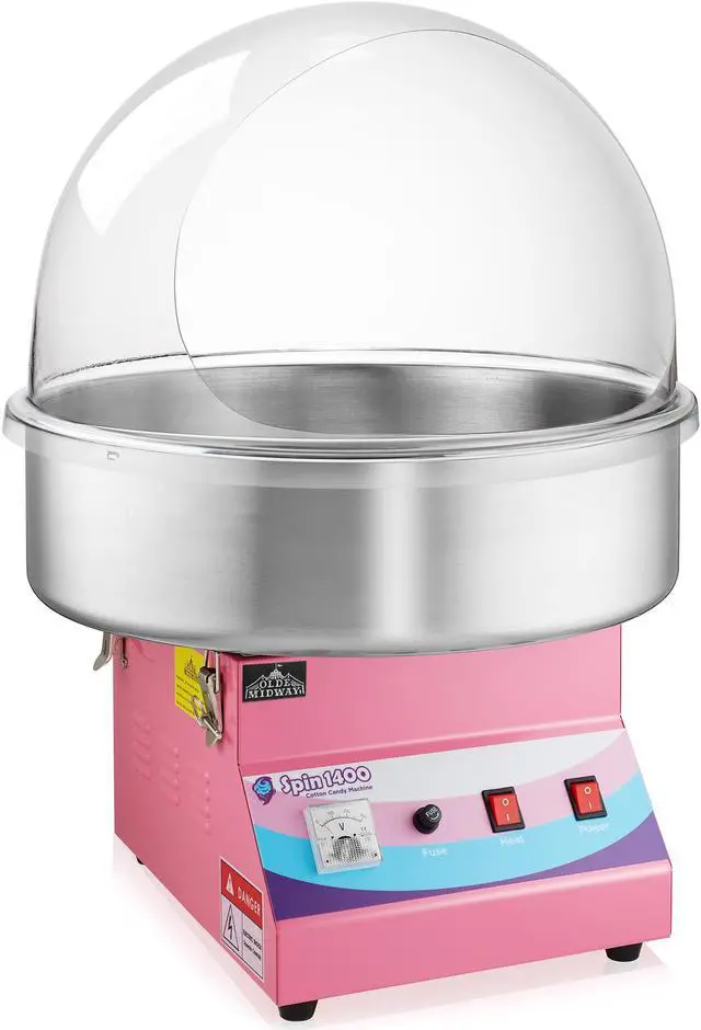 Alt view image 4 of 6 - Olde Midway Cotton Candy Machine Bubble Shield, Dome Cover for Candy Floss Maker