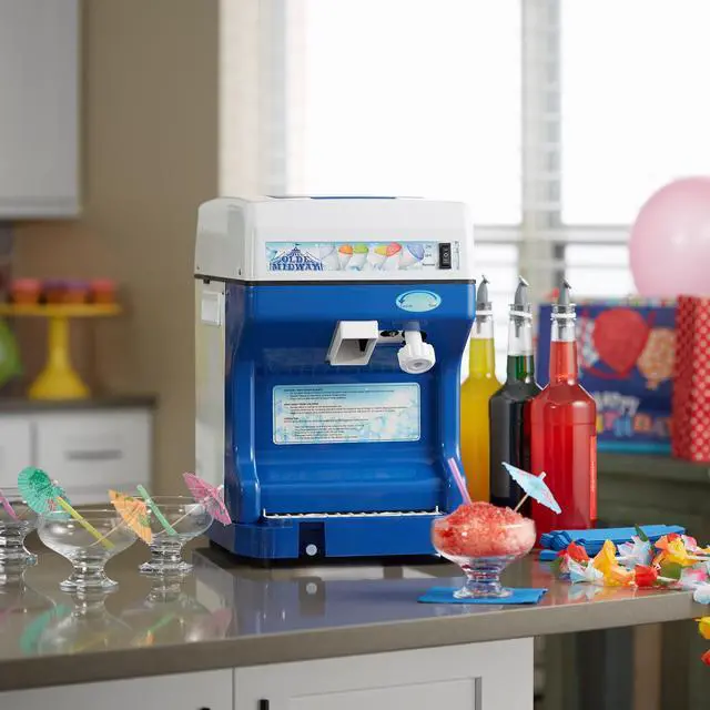 Alt view image 3 of 6 - Olde Midway Snow Cone Machine, Electric Shaved Ice Slushie Dessert Maker for Home and Commercial Use