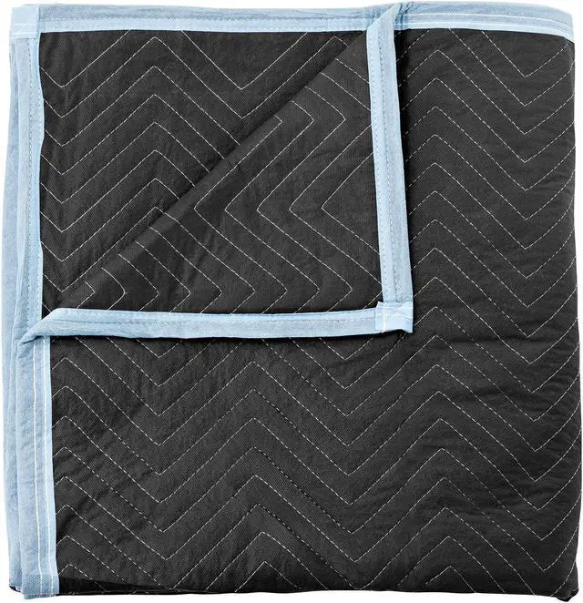 Alt view image 4 of 5 - Sure-Max 4 Moving & Packing Blankets - Ultra Thick Pro - 80" x 72" (65 lb/dz weight) - Professional Quilted Shipping Furniture Pads Black