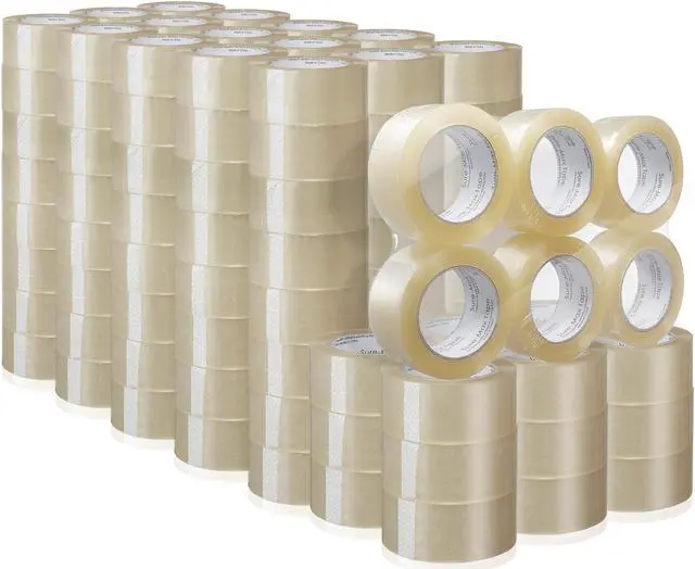 Alt view image 2 of 6 - Sure-Max Premium Carton Packing Tape 2.0 mil 330 Feet (110 yards) - Clear - 4 Cases (144 Rolls Total)