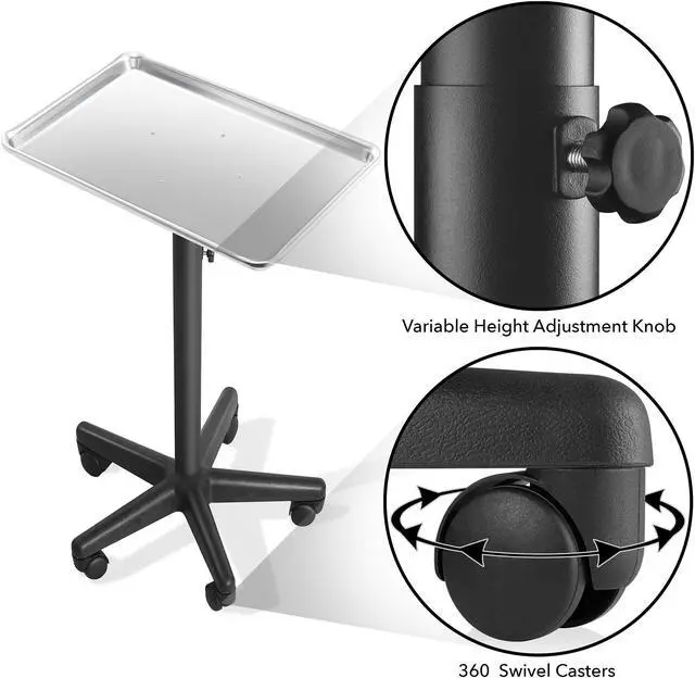 Alt view image 6 of 7 - saloniture premium aluminum instrument tray  silver