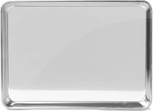 Alt view image 3 of 6 - GRIDMANN 13" x 18" Commercial Grade Aluminum Cookie Sheet Baking Tray Jelly Roll Pan Half Sheet - 12 Pans