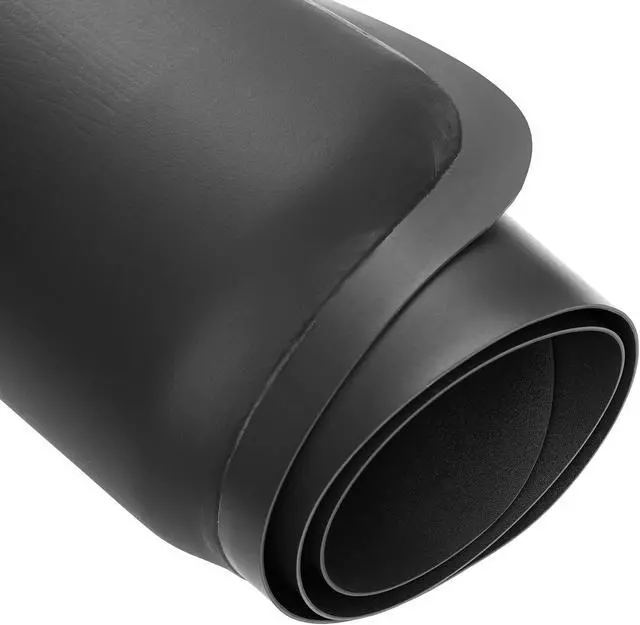 Alt view image 5 of 6 - Saloniture 3 ft. x 4 ft. Salon & Barber Shop Chair Anti-Fatigue Mat - Black Semi Circle - 1 in. Thick