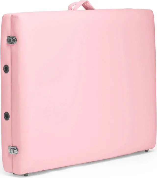 Alt view image 10 of 14 - Saloniture Professional Portable Folding Massage Table with Carrying Case - Pink