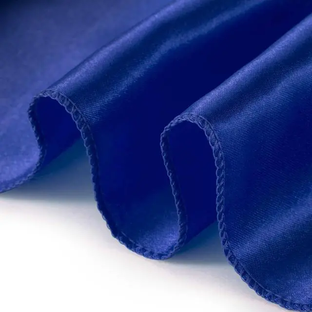 Alt view image 2 of 2 - Lann's Linens - 5 Satin 12" x 108" Dining Room Table Runners for Wedding, Reception or Party - Royal Blue