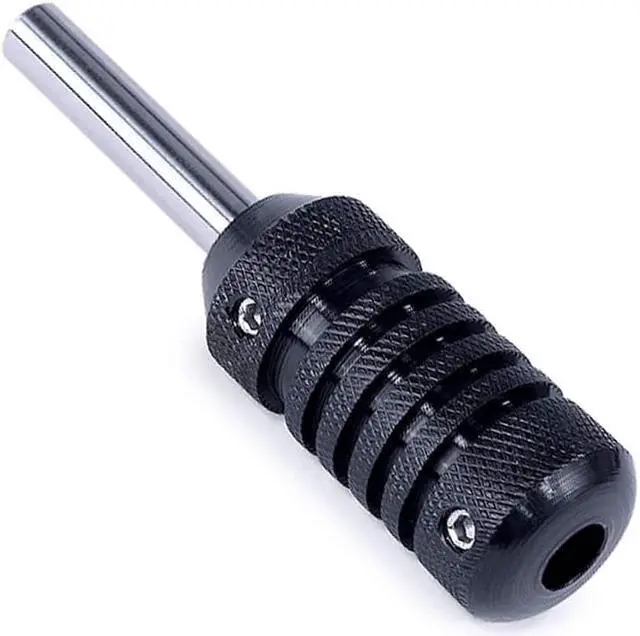 Alt view image 2 of 2 - ACE Needles 4 Knurled Tattoo Machine Grips - Black