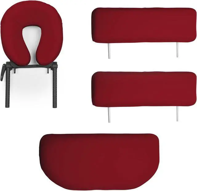 Alt view image 5 of 6 - Saloniture Professional Portable Folding Massage Table with Carrying Case - Burgundy
