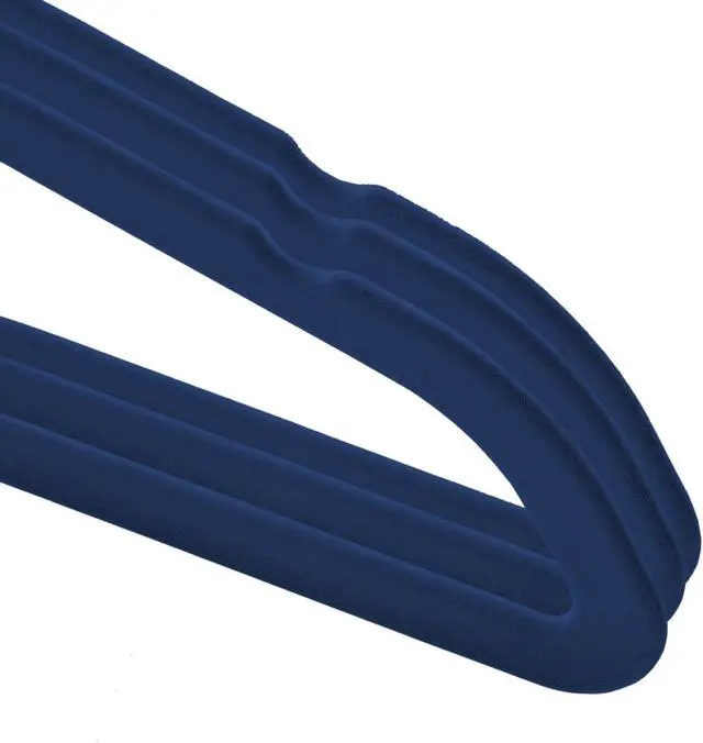 Alt view image 3 of 6 - Casafield 100 Velvet Kid's Hangers - 14" Size for Children's Clothes - Royal Blue