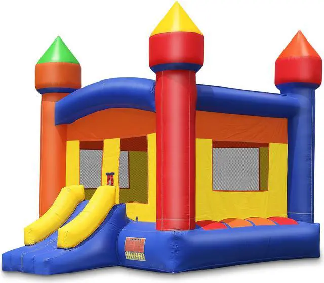 Alt view image 3 of 8 - Cloud 9 Commercial Grade 13' x 13' Castle Bounce House with Blower - 100% PVC Inflatable Bouncer