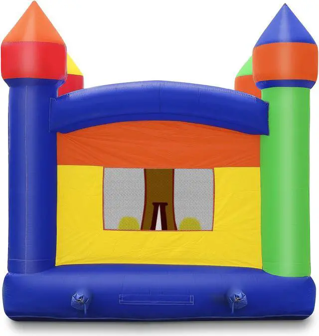 Alt view image 5 of 8 - Cloud 9 Commercial Grade 13' x 13' Castle Bounce House with Blower - 100% PVC Inflatable Bouncer