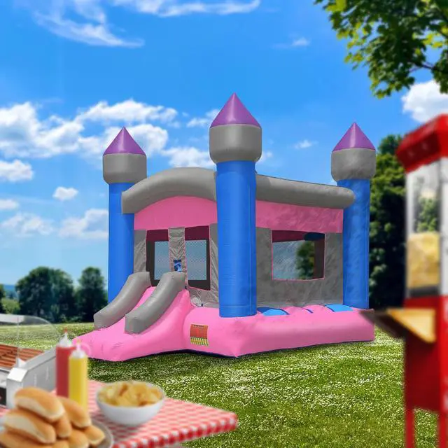Alt view image 6 of 6 - Cloud 9 Commercial Grade Princess Castle Bounce House - 100% PVC 13' x 13' Bouncer - Inflatable Only