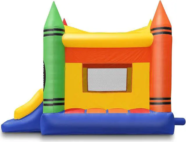 Alt view image 3 of 6 - Cloud 9 Commercial Grade Crayon Castle Bounce House with Blower - 100% PVC 17' x 13' Inflatable Bouncer
