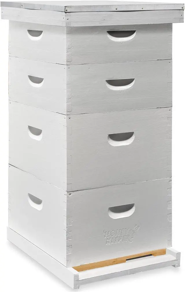 Main image of Honey Keeper Beehive Kit Fully Assembled and Painted - 10 Frame Kit, 2 Deep Brood Boxes and 2 Medium Supers