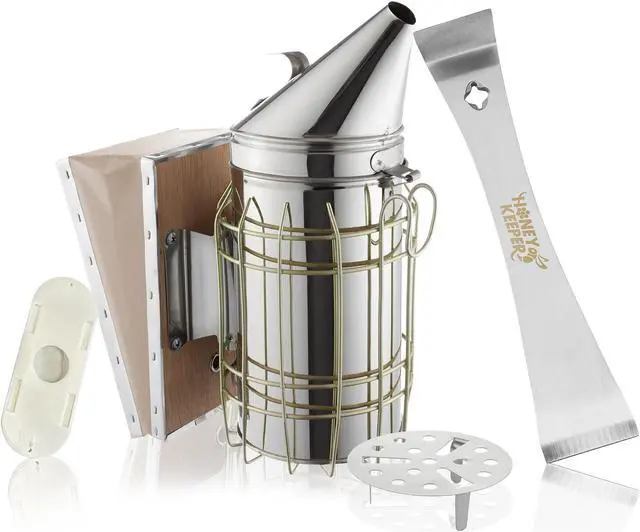 Alt view image 5 of 6 - Honey Keeper Starter Beehive Kit (1 Deep Hive Body) with Essential Starter Supplies Tool Kit for Langstroth Beekeeping, Fully Assembled and Painted
