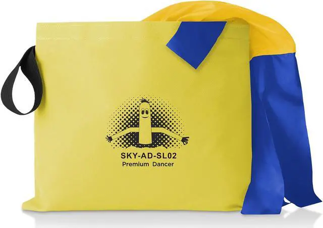 Alt view image 6 of 6 - Inflatable HQ Air Inflatable Dancer Tube Puppet Set, 20 ft. Tall with Blower Fan - Yellow