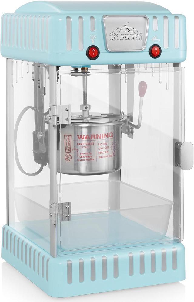 Olde Midway Retro-Style Popcorn Machine with 2.5-Ounce Kettle