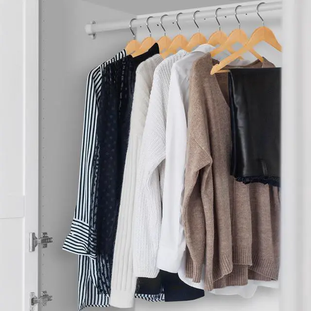Alt view image 4 of 6 - Casafield - 40 Natural Wooden Suit Hangers - Premium Lotus Wood with Notches & Chrome Swivel Hook for Dress Clothes, Coats, Jackets, Pants, Shirts, Skirts