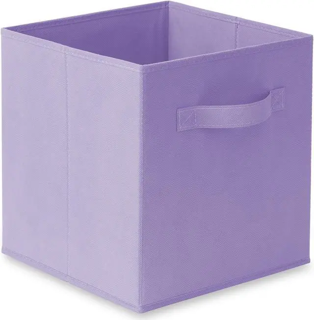 Alt view image 2 of 6 - Casafield Set of 6 Collapsible Fabric Cube Storage Bins, Lavender - 11" Foldable Cloth Baskets for Shelves, Cubby Organizers & More