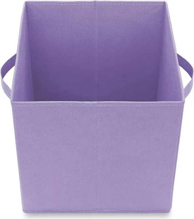 Alt view image 4 of 6 - Casafield Set of 6 Collapsible Fabric Cube Storage Bins, Lavender - 11" Foldable Cloth Baskets for Shelves, Cubby Organizers & More