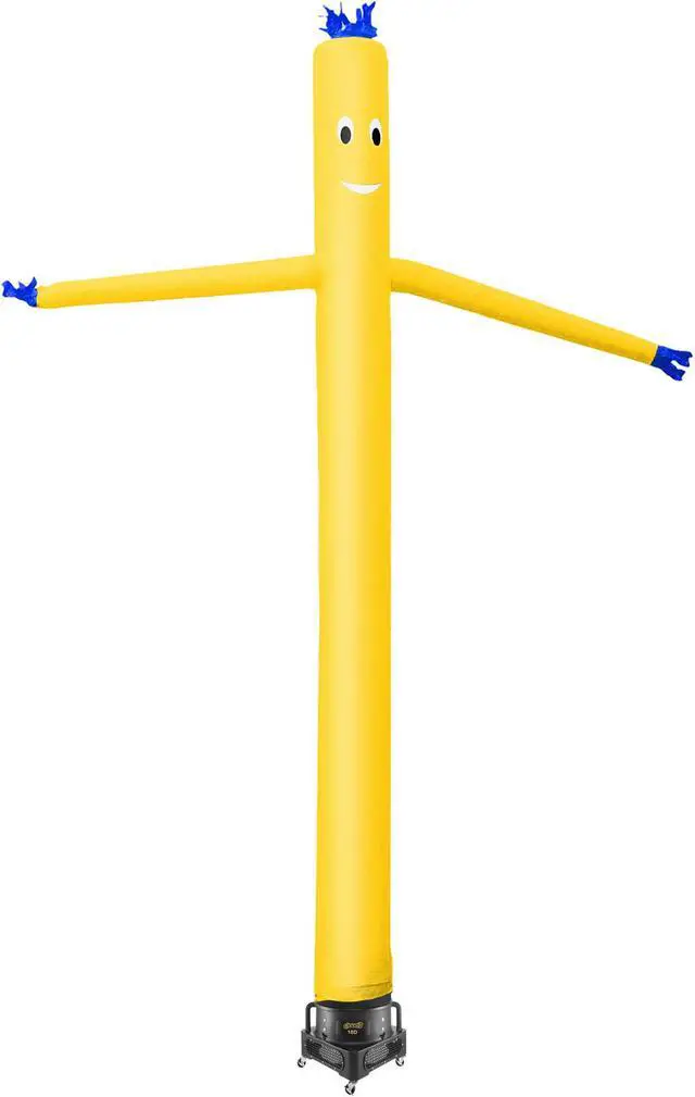 Alt view image 2 of 6 - Cloud 9 Inflatable Wacky Waving Tube Man with Blower, Yellow 20 ft Dancing Air Puppet with Flailing Arms
