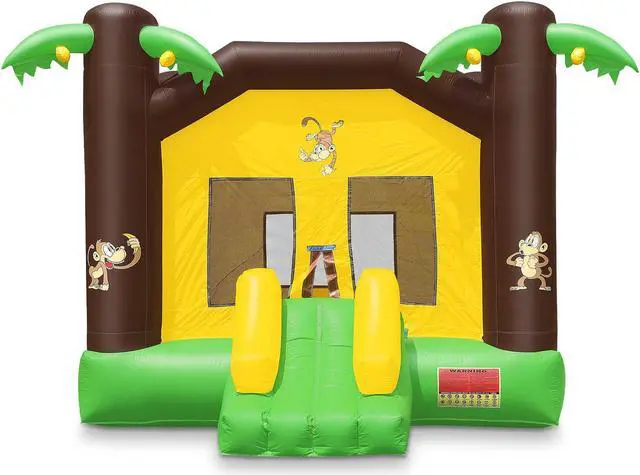 Alt view image 2 of 6 - Cloud 9 Commercial Grade Jungle Bounce House with Blower - 100% PVC 17' x 13' Inflatable Bouncer