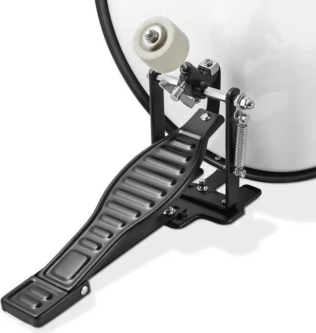 Alt view image 6 of 6 - Gammon 3-Piece Junior Drum Set with Throne - Purple, Complete Beginner Kit with Bass Drum, Toms, Cymbal, Pedal, and Drumsticks