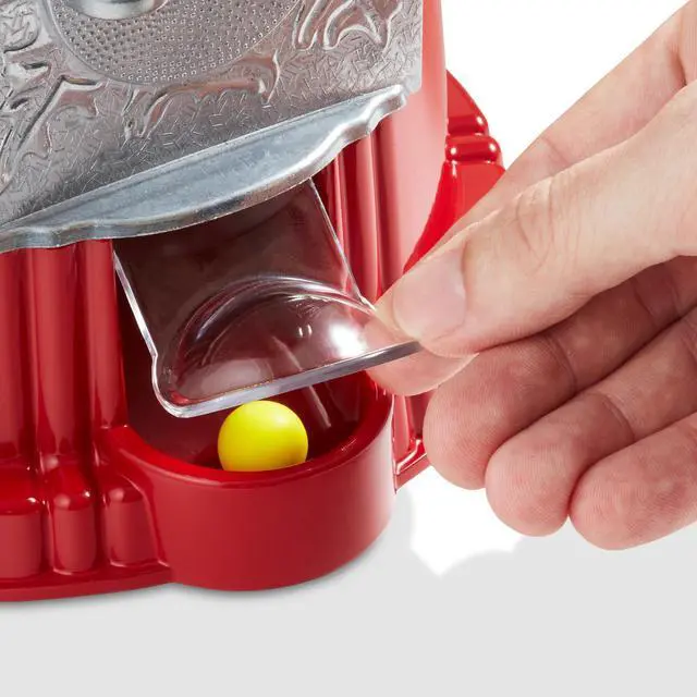 Alt view image 6 of 6 - Olde Midway 15" Gumball Machine with Glass Globe and Metal Base - Red, Vintage-Style Bubble Gum Candy Dispenser