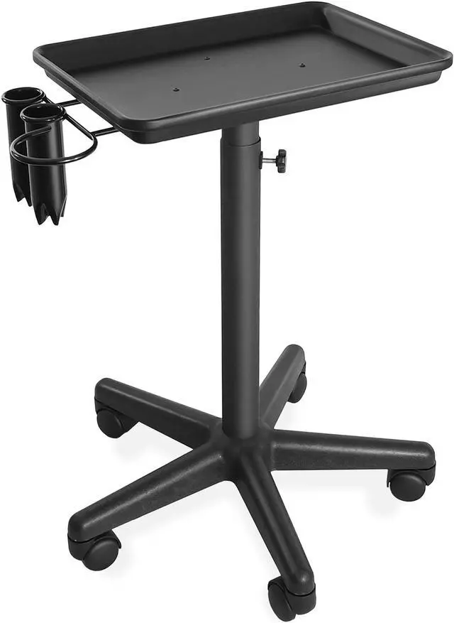 Main image of Saloniture Premium Aluminum Instrument Tray with Accessory Caddy - Black