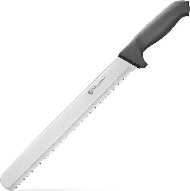 Alt view image 3 of 6 - KUTLER Professional 12-Inch Bread Knife and Cake Slicer with Serrated Edge - Ultra-Sharp Stainless Steel Cutlery