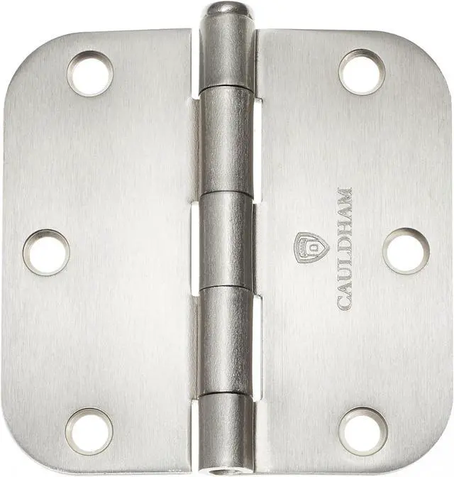 Alt view image 3 of 6 - Cauldham (24 Pack) Heavy-Duty 3-1/2" Interior Door Hinges with 5/8" Radius Corners - Satin Nickel