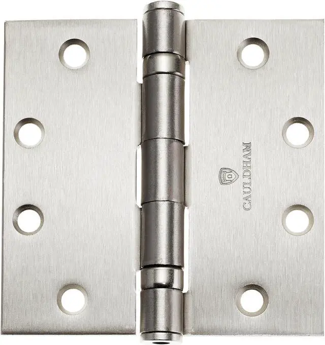 Alt view image 3 of 6 - Cauldham (3 Pack) Commercial-Grade 4-1/2" Full Mortise Ball-Bearing Door Hinges - Satin Nickel