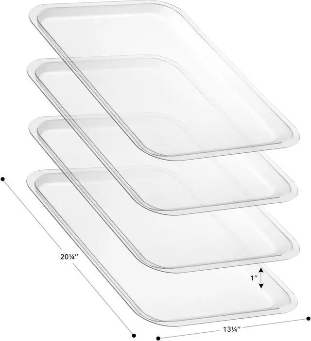 Alt view image 6 of 6 - Olde Midway Pastry Display Case - 4-Tier, Commercial Acrylic Countertop Bakery Display Cabinet with Removable Trays