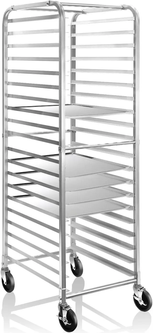 Alt view image 6 of 9 - Gridmann Commercial Bun Pan Bakery Rack - 20 Sheet