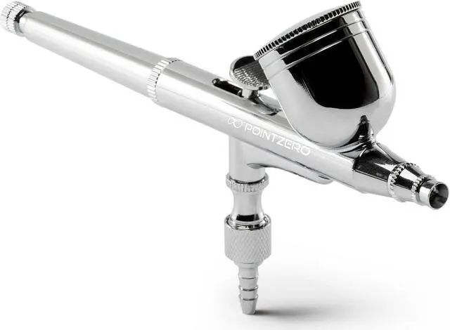 Alt view image 3 of 6 - PointZero Multi-purpose Airbrush Kit with Compressor Crafts Hobby Art Cake Decorating