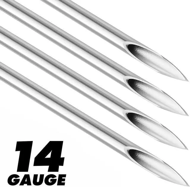 Alt view image 6 of 6 - ACE Needles 100 Mix Body Piercing Needle Sizes 12g, 14g, 16g, 18g and 20g (20 pcs each)