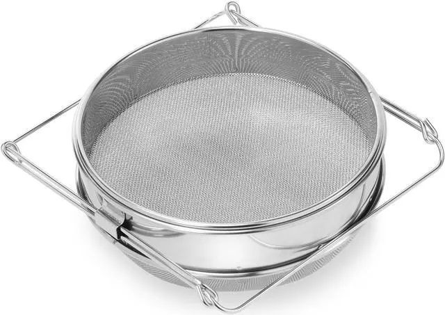 Alt view image 2 of 6 - Honey Keeper Honey Strainer Double Sieve #304 Stainless Steel Beekeeping Equipment Mesh Filter Screen
