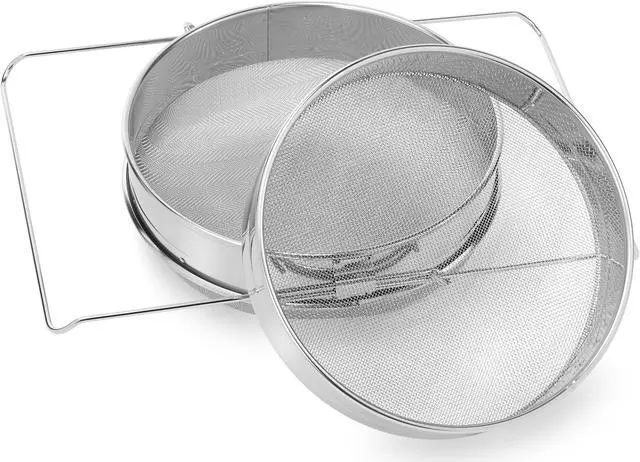 Main image of Honey Keeper Honey Strainer Double Sieve #304 Stainless Steel Beekeeping Equipment Mesh Filter Screen